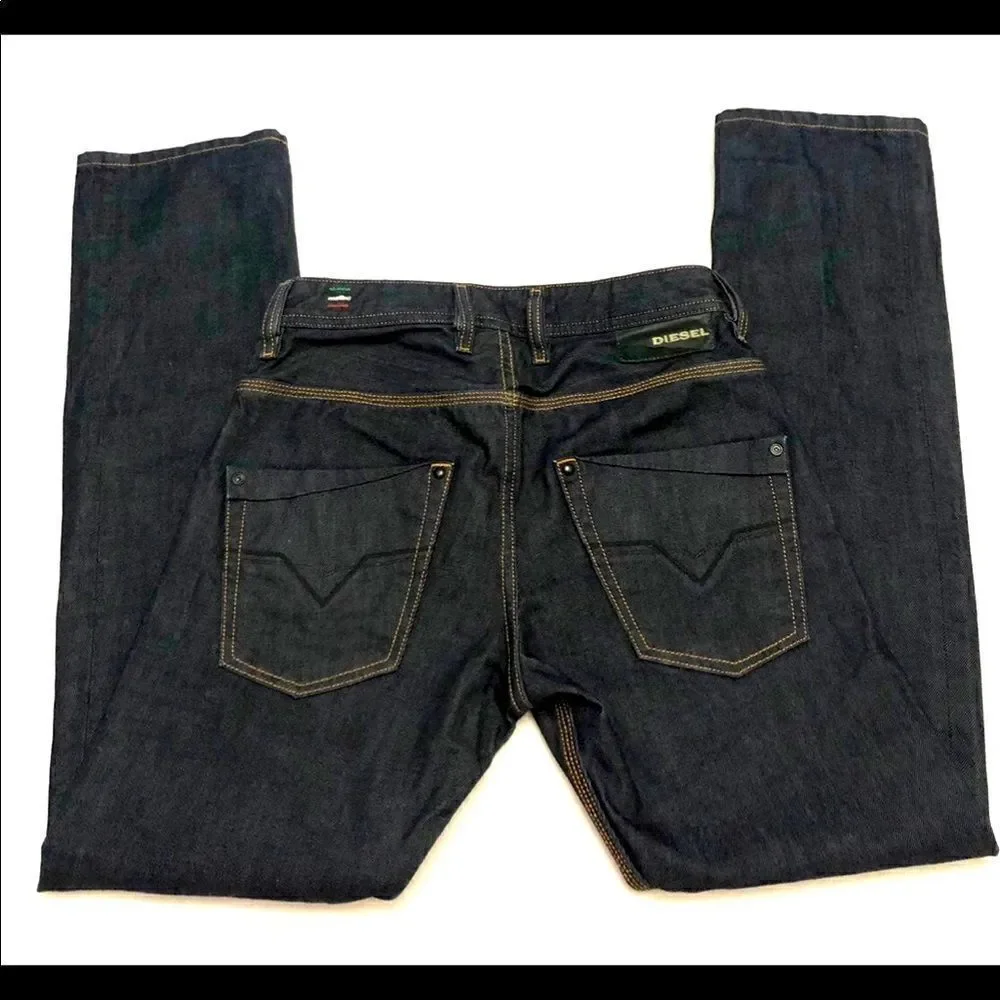 Diesel Italy krooley men’s regular slim carrot jeans size 26X30